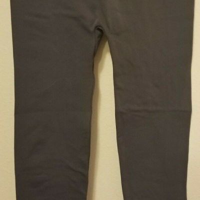 Blue Star warm thermal fleece lined gray stretch fashion leggings women's L/XL